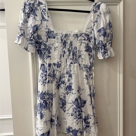 Reformation Floral Blue and White Women's mini dress - Picture 4 of 4